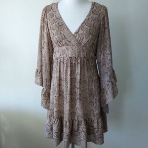 Betsey Johnson Snakeskin Print Cocktail Dress